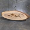 Bergschild gelasert aus Eibenholz