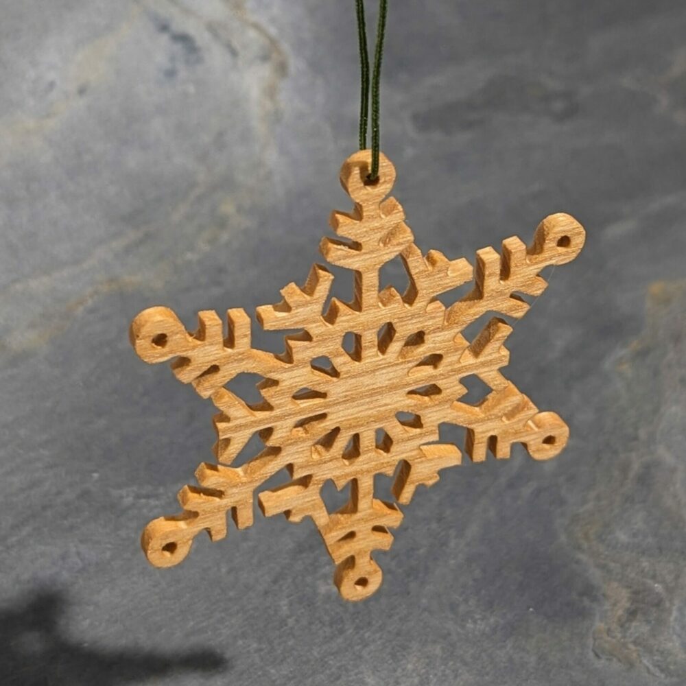 Schneeflocke Esche Winterdeko