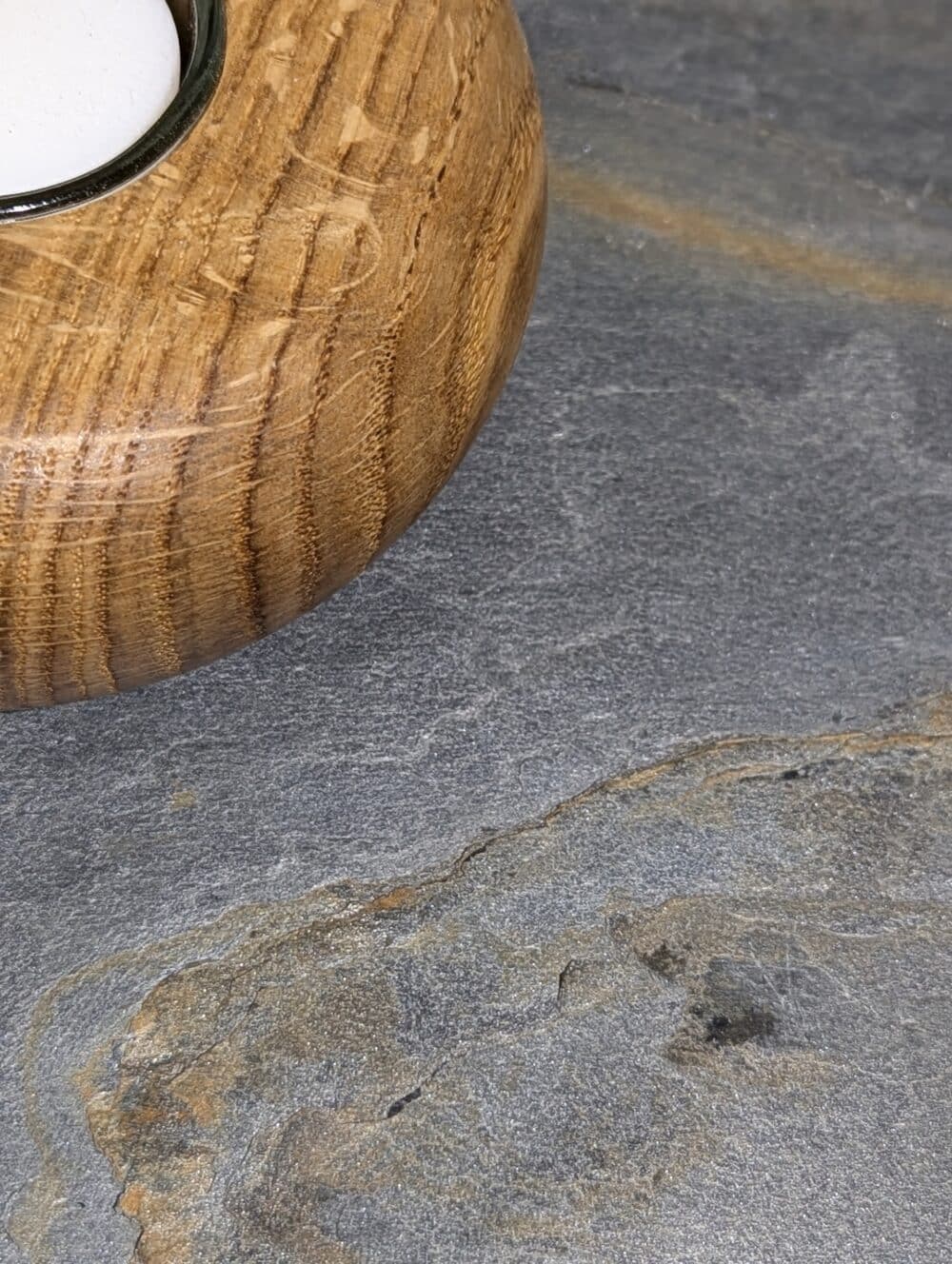 Teelichter Eiche Detail