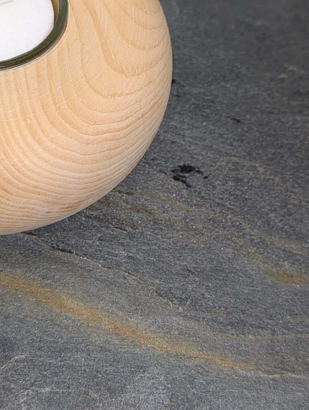 Teelichter Zirbenholz Maserung