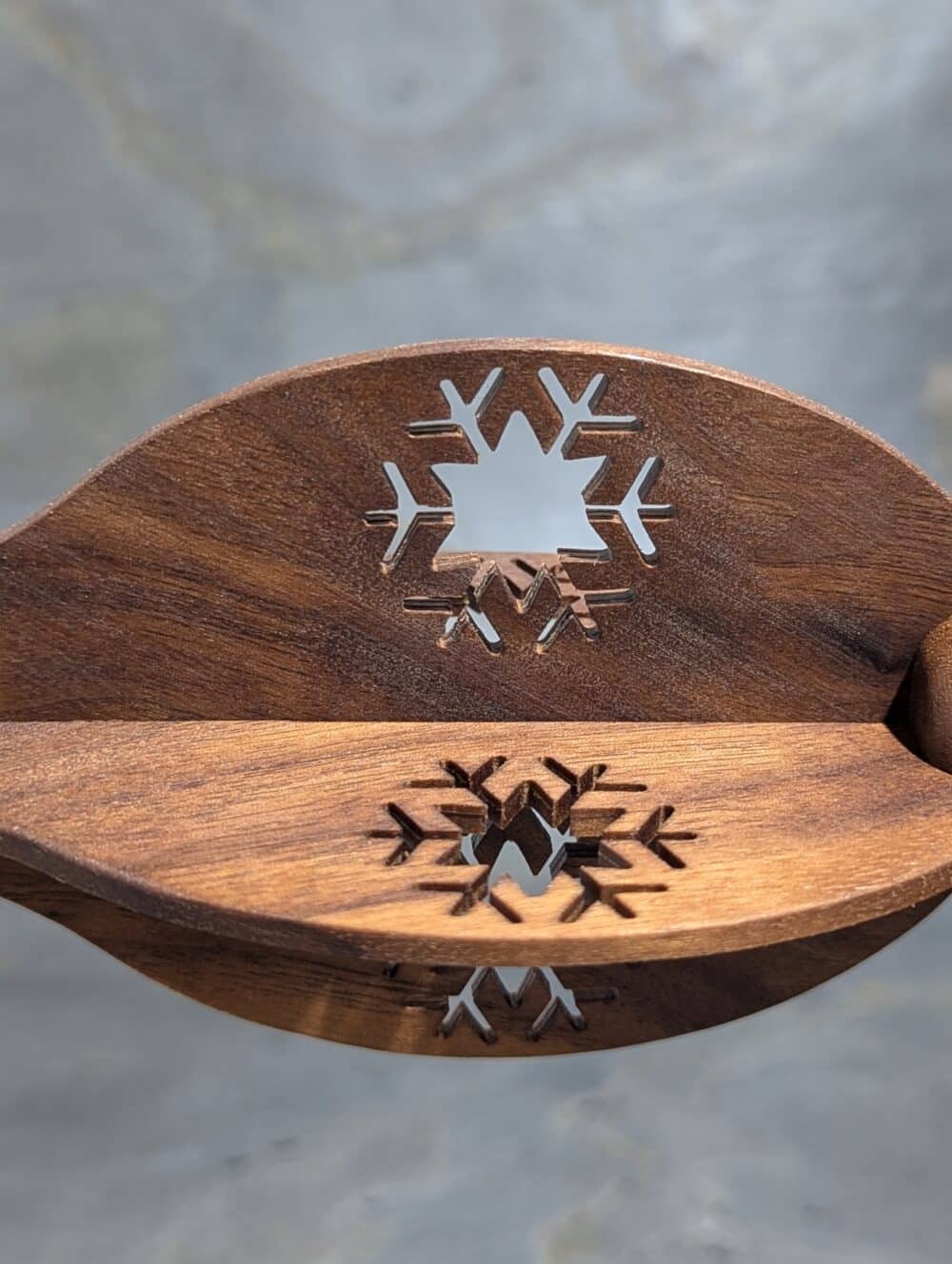 Weihnachtsbaumspitze Nussbaum