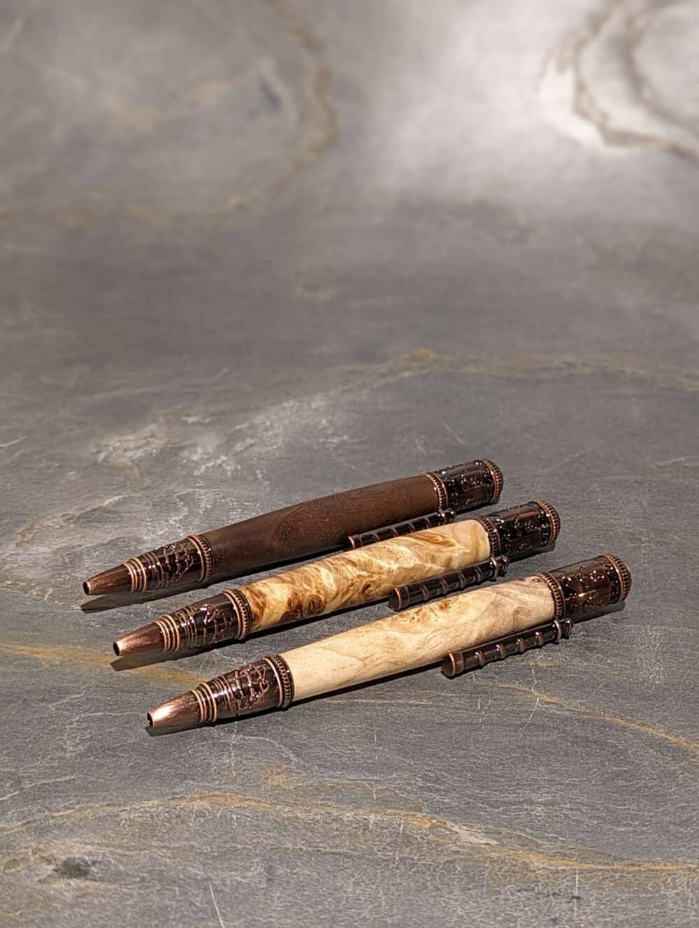 Drehkugelschreiber Seemann Maser-Pappelholz