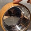 Katzenschüssel aus Eschenholz & Edelstahl