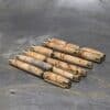 Sechs Rollerball Kugelschreiber gefertigt aus Maser Pappel Holz