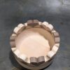 Holzschüssel aus Zirbenholz mit Herzdekoration