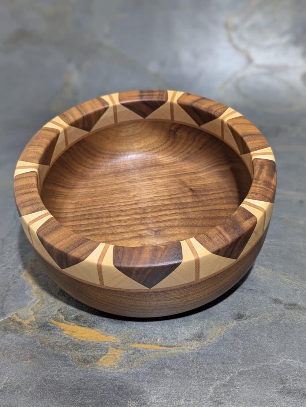 Holzschuessel-Nuss-Ahorn-Buche-gedaempft-Nuss-210mm-Oben