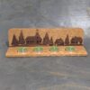 Adventskranz aus Eichen-Holz für Teelichter