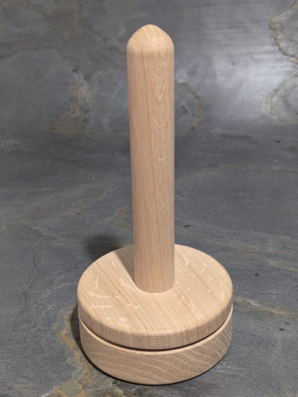 Wollabwickler aus Holz in Eiche